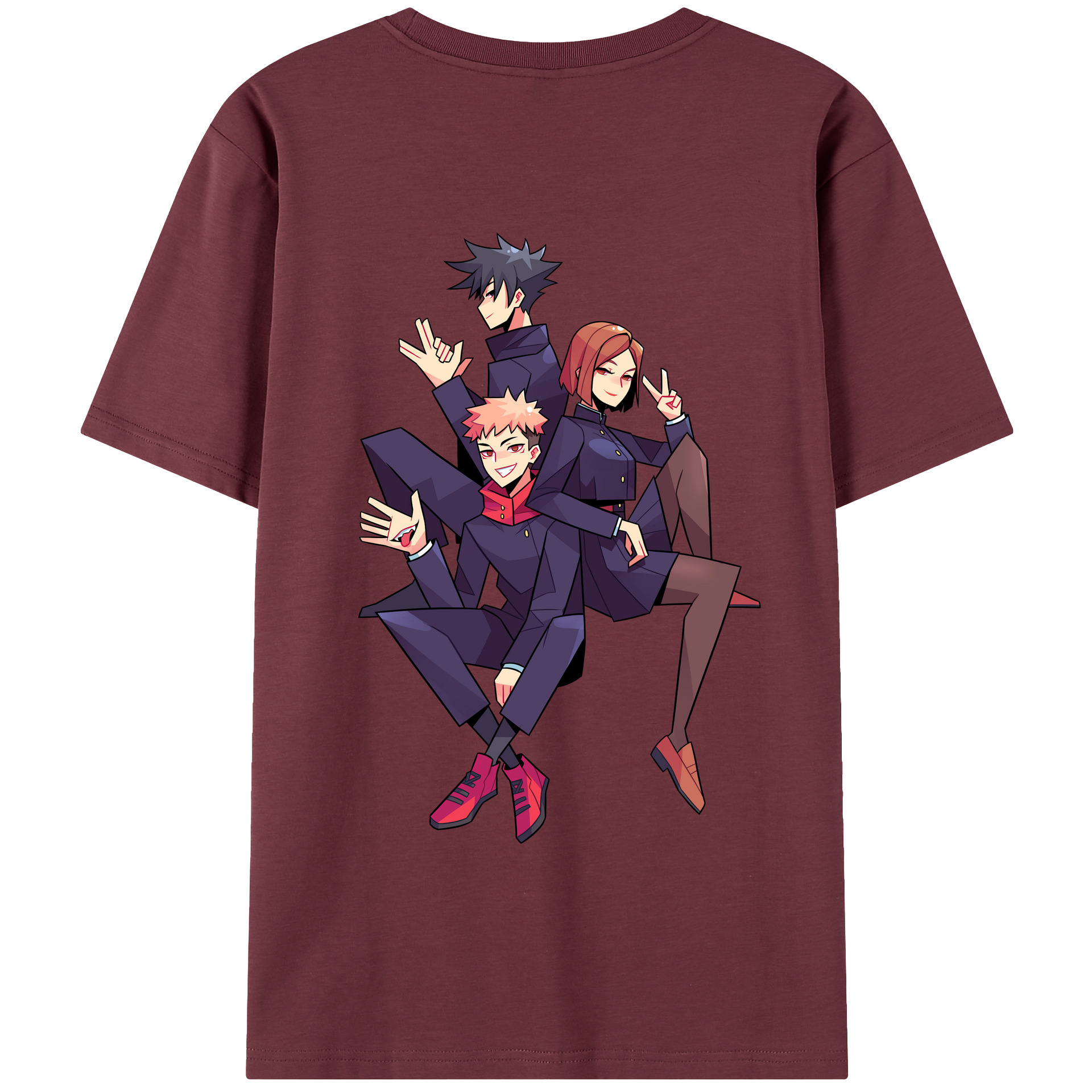 （画像用） 呪術廻戦 Jujutsu Kaisen 綿100％半袖Tシャツ（背面プリント）